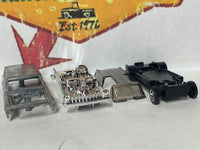 Rear view of bare-metal 1964 Chevy II Nova Gasser wagon kit