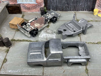 Bare-metal 1978 Dodge D100 Lil Red Express DIY Hot Wheels kit — view 2