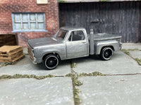 Bare-metal 1978 Dodge D100 Lil Red Express DIY Hot Wheels kit — view 3