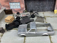 Bare-metal Datsun 620 Mini Truck DIY Hot Wheels kit — view 2