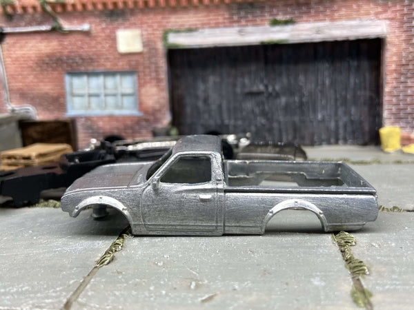 Bare-metal Datsun 620 Mini Truck DIY Hot Wheels kit