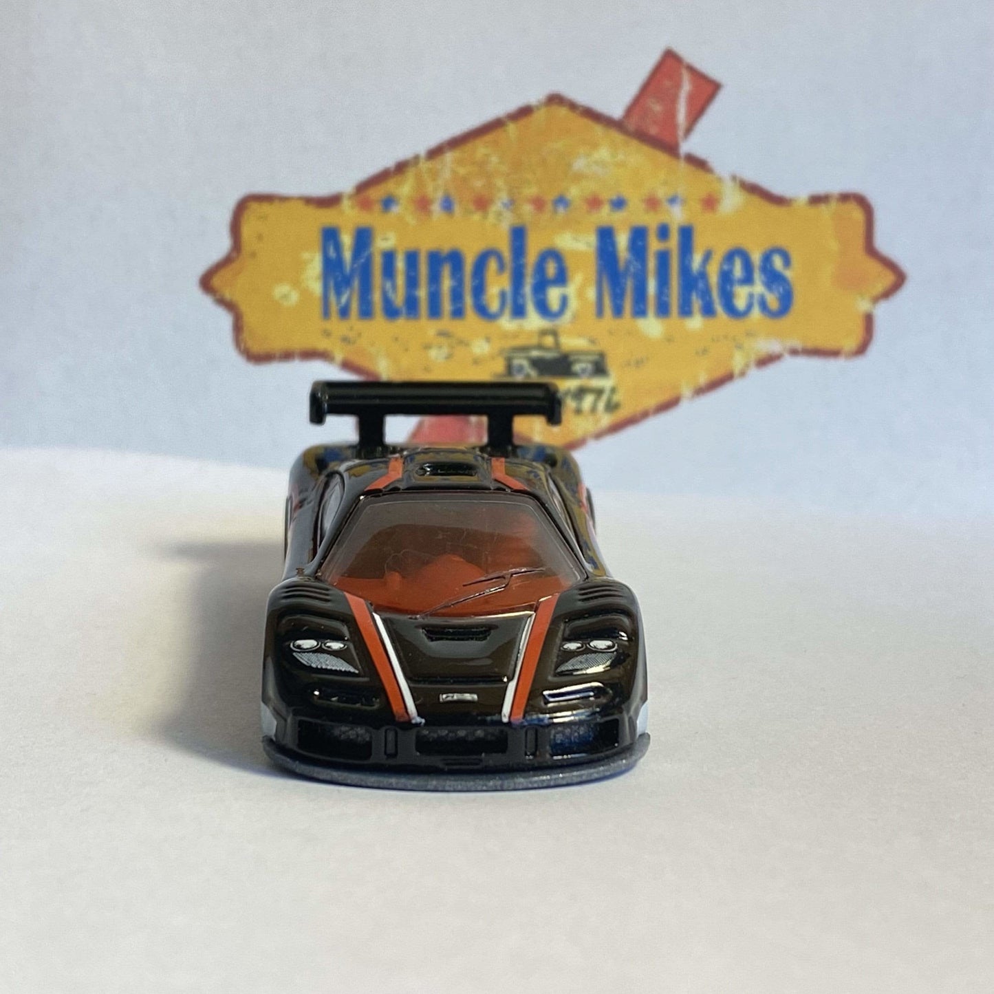 HOT WHEELS 1/64 HW THEN AND NOW 7/10 BLACK MCLAREN F1 GTR LOOSE