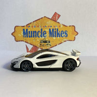 White Hot Wheels McLaren P1 from HW Exotics, view 2