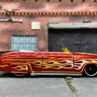 Hot Wheels 1949 Mercury Convertible Dressed in a Red Brown with Flames