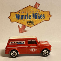 Hot Wheels 1967 Austin Mini Van "Campbell's Garage" Red