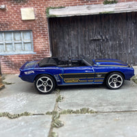 Hot Wheels 1969 Chevy Camaro Convertible In Blue and Black