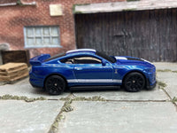 Loose Hot Wheels - 2020 Ford Mustang Shelby GT 500 - Blue and White