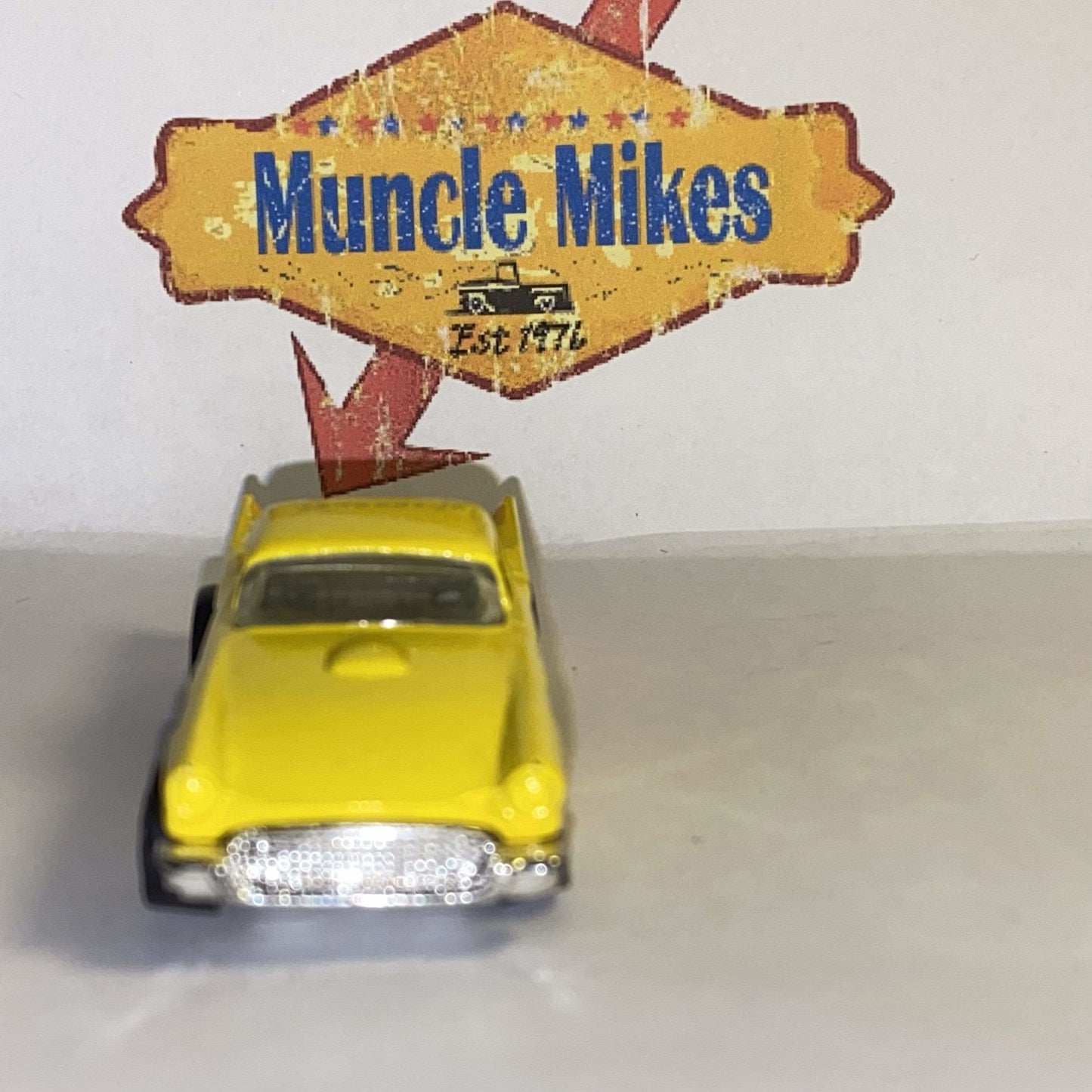 Hot Wheels Malaysia Mattel 1977 Diecast Yellow 1957 Ford T-Bird Thunderbird Car#1