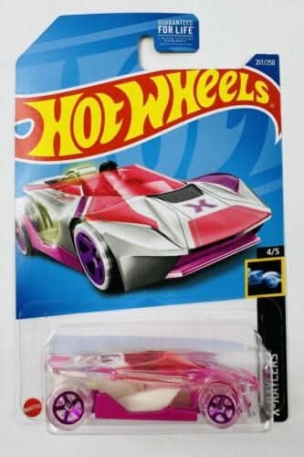 Carded Hot Wheels Treasure Hunt HW Warp Speeder in Pink and White
