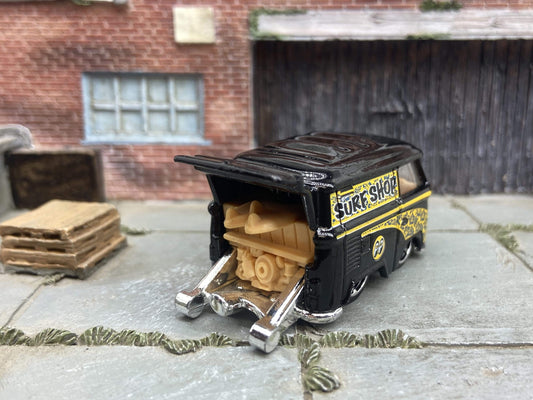 Loose Hot Wheels - VW Volkswagen Kool Kombi - Black and Yellow