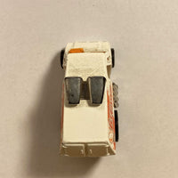 White Hot Wheels Cool-One with orange ice cream graphics, view 4