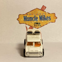 White Hot Wheels Cool-One with orange ice cream graphics, view 6