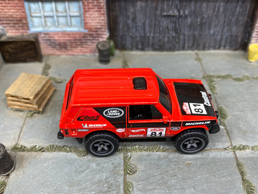 Loose Hot Wheels - Range Rover Classic - Red 81 Off Road
