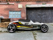 Loose Hot Wheels 1927 Ford T-Bucket Track T Dressed in White Checkered Flag #07 Livery