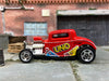 Loose Hot Wheels 1932 Ford Model A 3 Window Dressed in Red UNO Livery