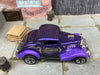 Loose Hot Wheels 1934 Ford 3 Window Dressed in Purple with Graphics