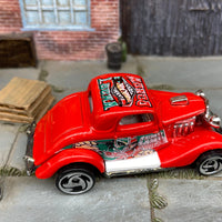 Loose Hot Wheels 1934 Ford 3 Window Dressed in Red Radical Wrestlers Red Sumo Samo Livery