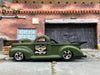 Loose Hot Wheels 1940 Ford Drag Truck Dressed in Green Emergency Livery