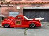 Loose Hot Wheels 1940 Ford Drag Truck Dressed in Red Pizza On Wheels Livery