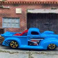 Loose Hot Wheels - 1940 Ford Drag Truck - Light Blue Comp Cams Livery