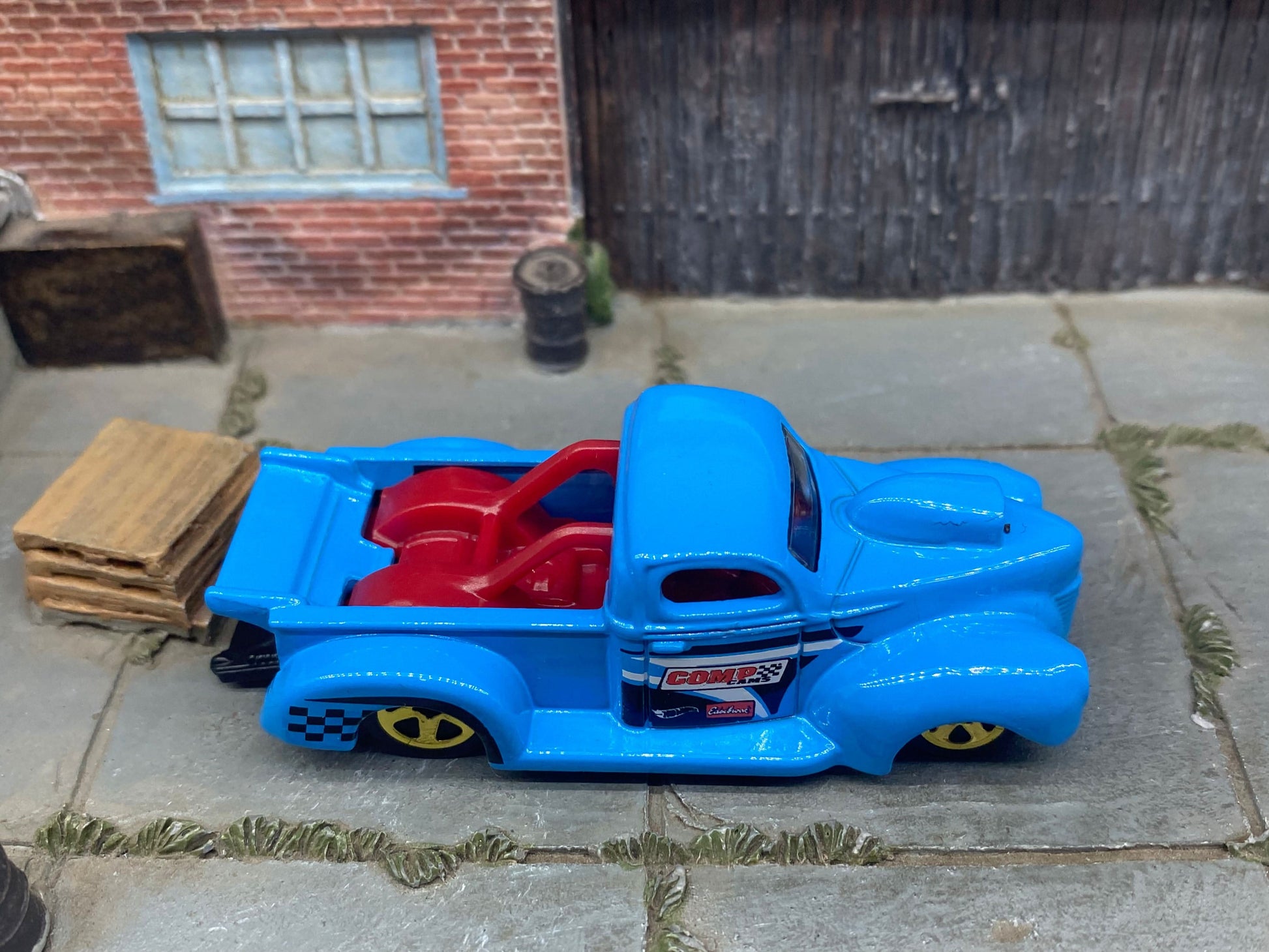 Loose Hot Wheels - 1940 Ford Drag Truck - Light Blue Comp Cams Livery