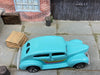 Loose Hot Wheels 1940 Ford Fat Fender Sedan Dressed in Light Blue