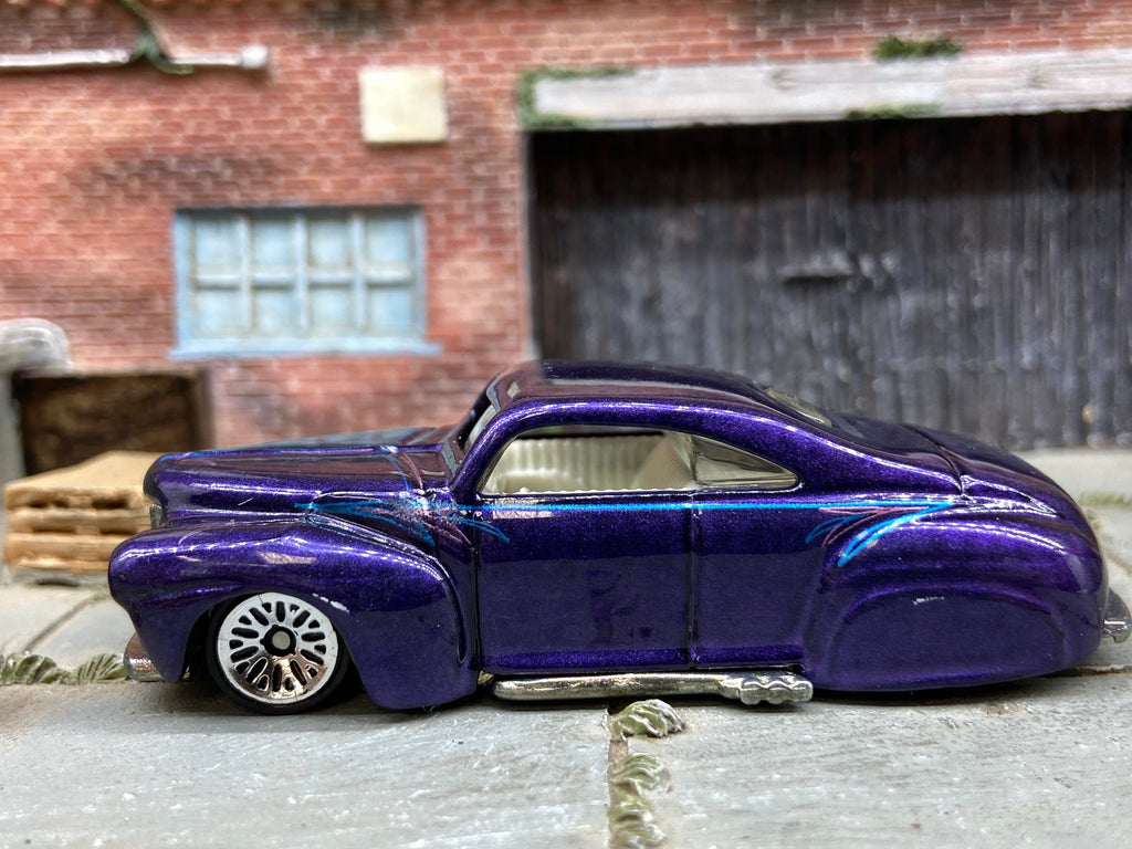 Loose Hot Wheels 1941 Ford Coupe Tail Dragger Dressed in Purple, Pink and Blue