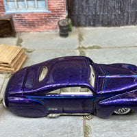 Loose Hot Wheels 1941 Ford Coupe Tail Dragger Dressed in Purple, Pink and Blue