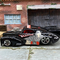 Loose Hot Wheels - 1941 Willys Coup Drag Car - Master of the Universe Ram Man Black