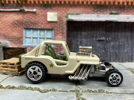 Loose Hot Wheels - 1942 Jeep CJ-2A - Tan