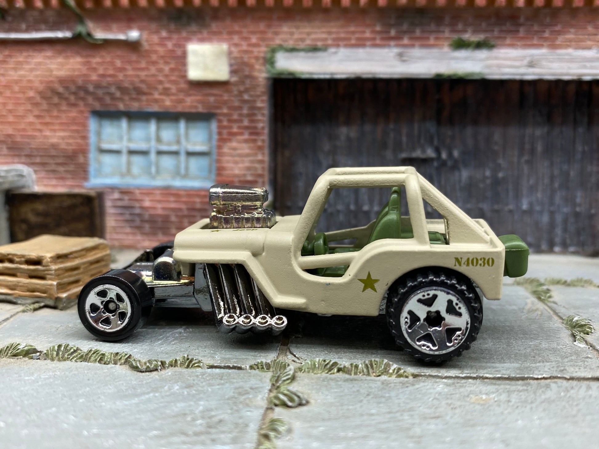 Loose Hot Wheels - 1942 Jeep CJ-2A - Tan