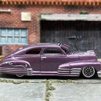 Loose Hot Wheels 1947 Chevy Fleetline - Purple, Silver Graphics