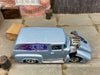 Loose Hot Wheels 1956 Ford F100 Panel Truck Dressed in Light Blue Ford Parts Livery