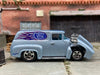 Loose Hot Wheels 1956 Ford F100 Panel Truck Dressed in Light Blue Ford Parts Livery