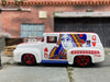 Loose Hot Wheels 1956 Ford F100 Panel Truck Dressed in White and Red Queen of Hearts Livery