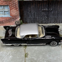 Loose Hot Wheels - 1957 Cadillac Brougham - Black and Silver