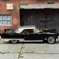 Loose Hot Wheels - 1957 Cadillac Brougham - Black and Silver