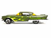 Loose Hot Wheels - 1957 Cadillac Brougham - Satin Green with Flames