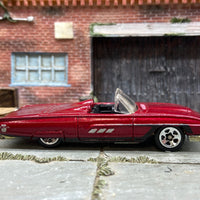 Loose Hot Wheels: 1963 Ford T-Bird Thunderbird - Burgundy