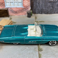 Loose Hot Wheels 1963 Ford Thunderbird T-Bird Dressed in Aqua