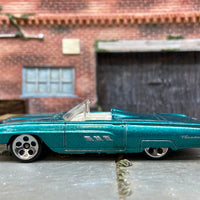 Loose Hot Wheels 1963 Ford Thunderbird T-Bird Dressed in Aqua