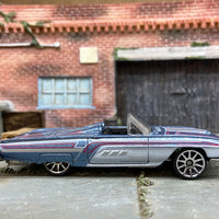 Loose Hot Wheels 1963 Ford Thunderbird T-Bird Dressed in Blue with Graphics