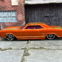 Loose Hot Wheels: 1964 Buick Rivera Lowrider - Orange With Flames