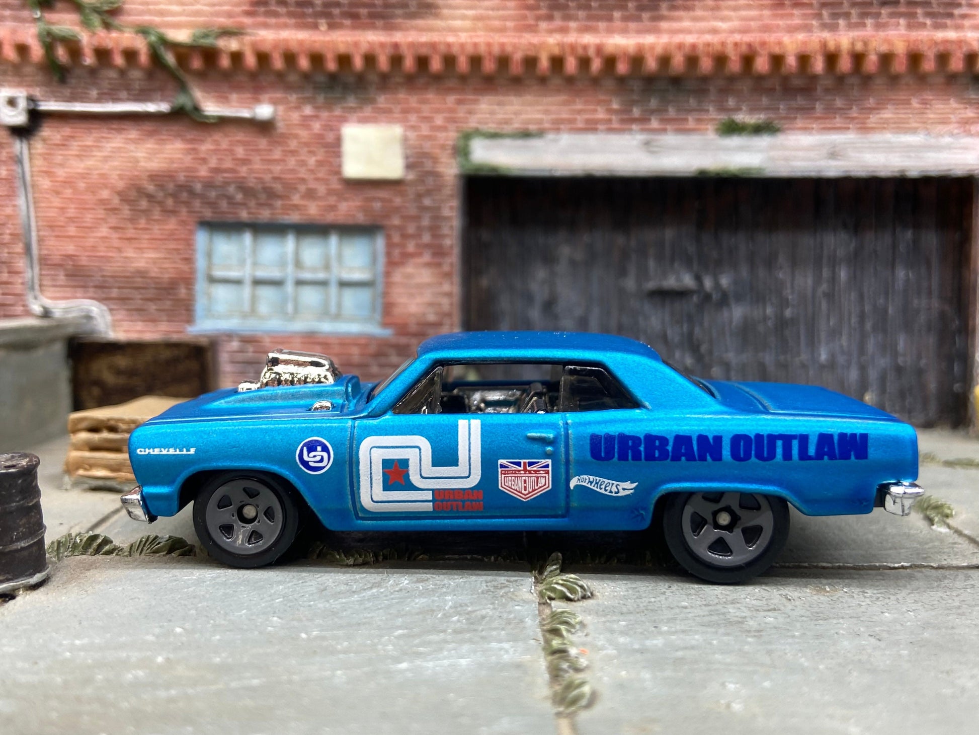 Loose Hot Wheels - 1964 Chevy Chevelle SS - Satin Blue Uban Outlaw Livery