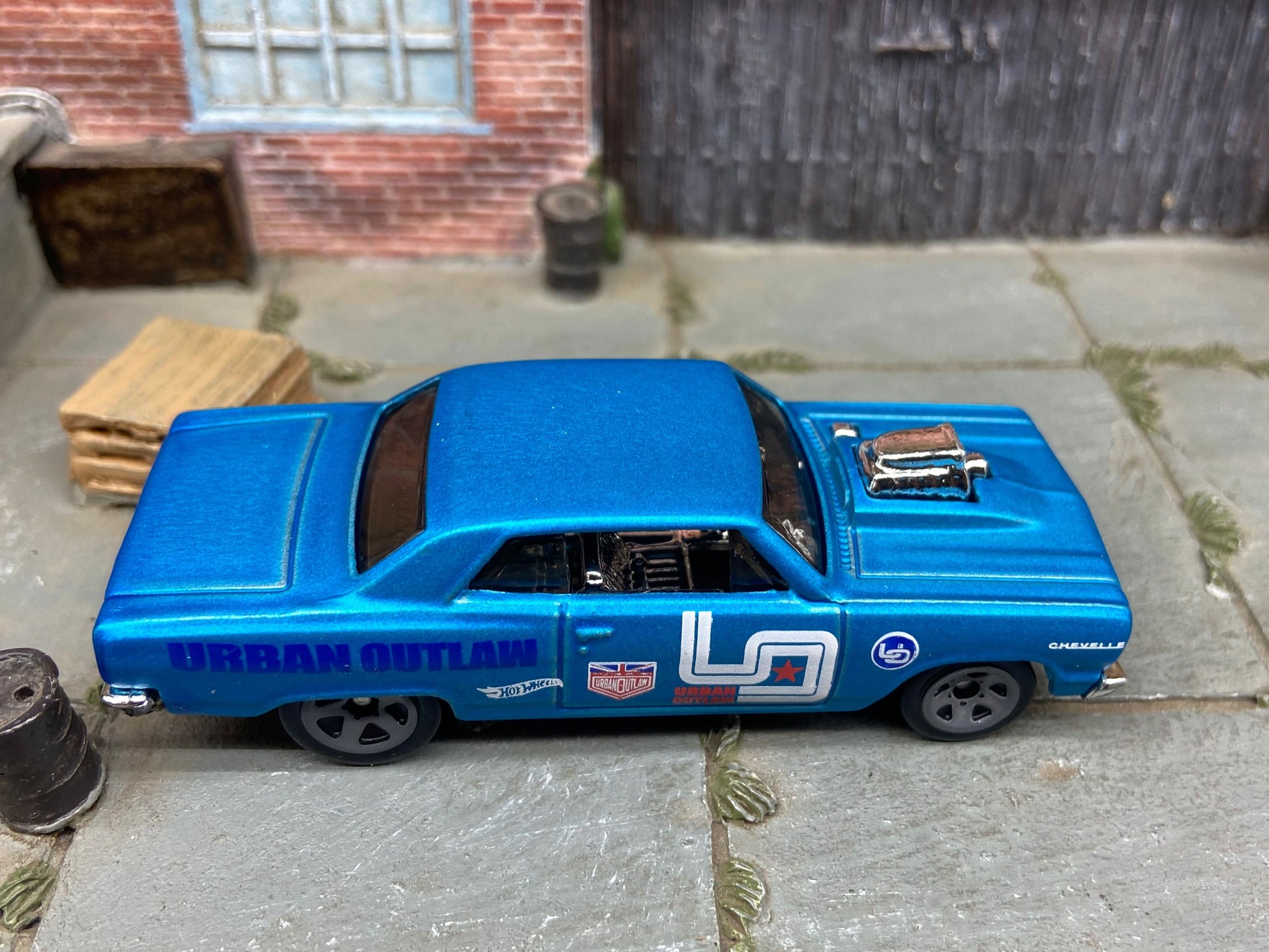 Loose Hot Wheels - 1964 Chevy Chevelle SS - Satin Blue Uban Outlaw Livery