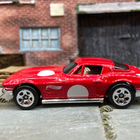 Loose Hot Wheels 1964 Chevy Corvette Dressed in Red and White