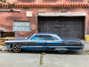 Loose Hot Wheels 1964 Chevy Impala Dressed in Light Blue with Graphics