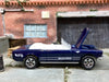 Loose Hot Wheels 1965 Ford Mustang Convertible Dressed in Dark Blue and White