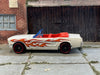 Loose Hot Wheels - 1965 Ford Mustang Convertible - White with Flames