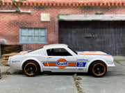 Loose Hot Wheels 1965 Ford Mustang Fastback Dressed in White Gulf Livery